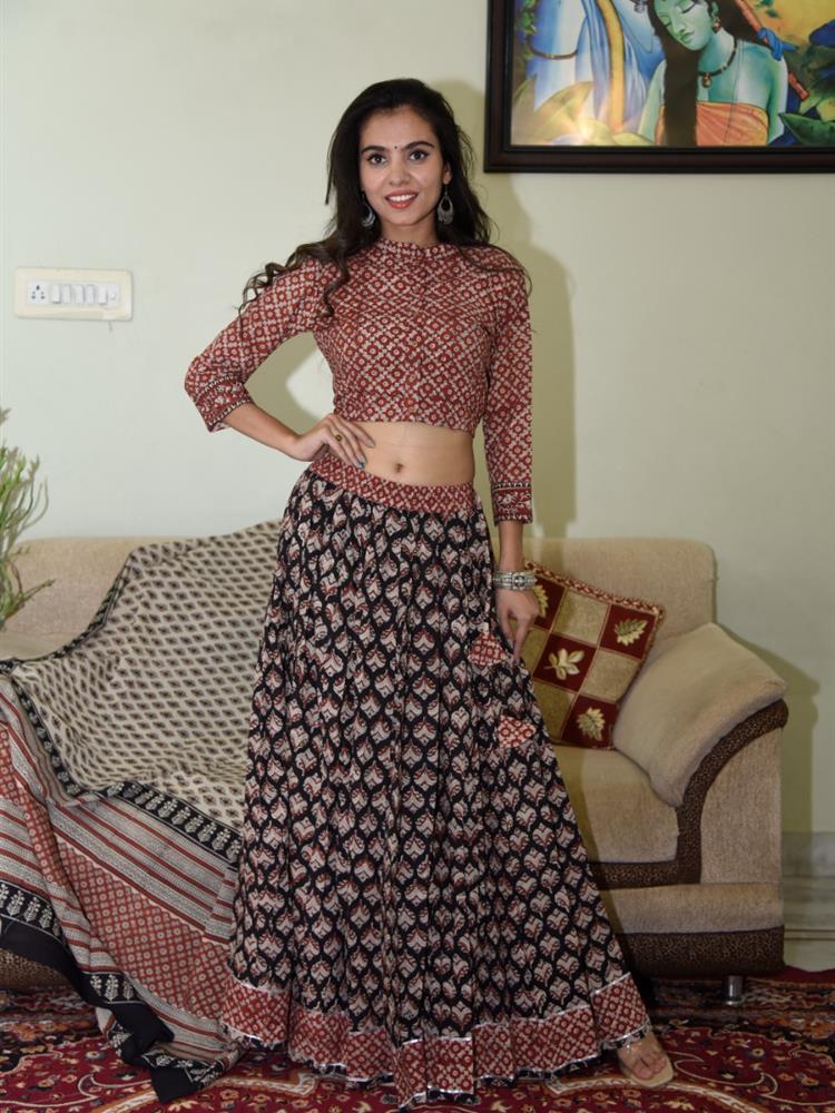 Bangru Print Lehngha