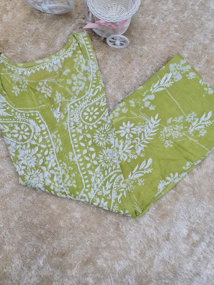 Chikankari Printed Kurti