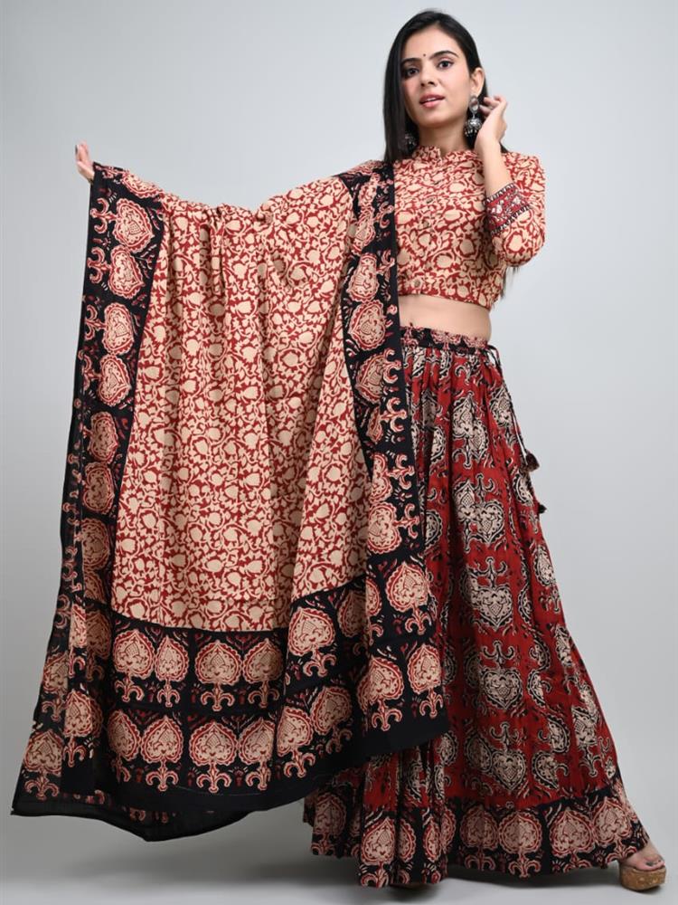 Bangru Print Lehngha
