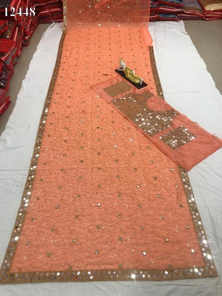 Tone to Tone Sequence Work Saree