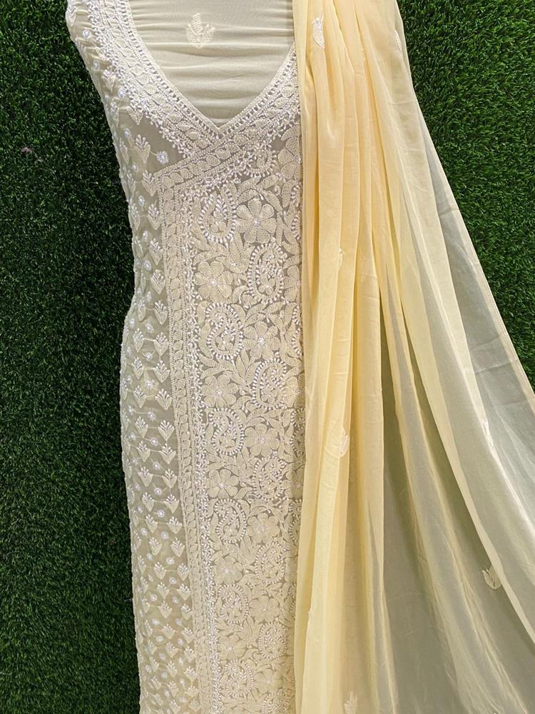 Chikankari Dress Material 