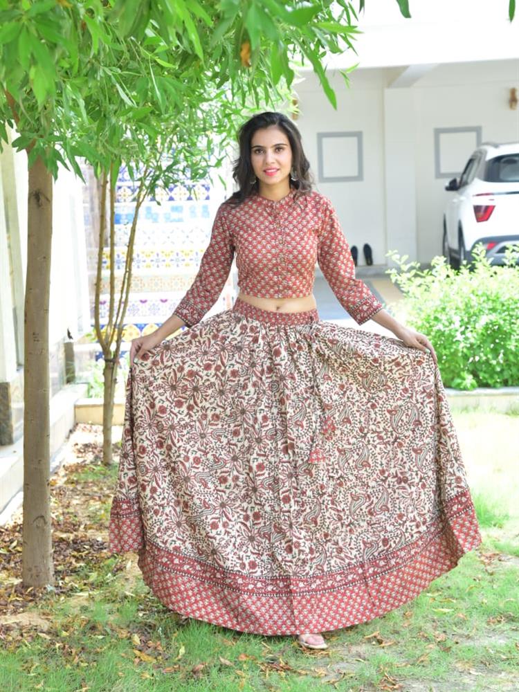 Bangru Print Lehngha