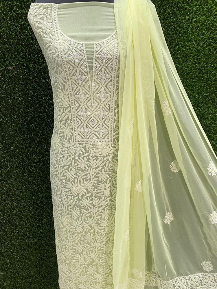 Chikankari Dress Material 