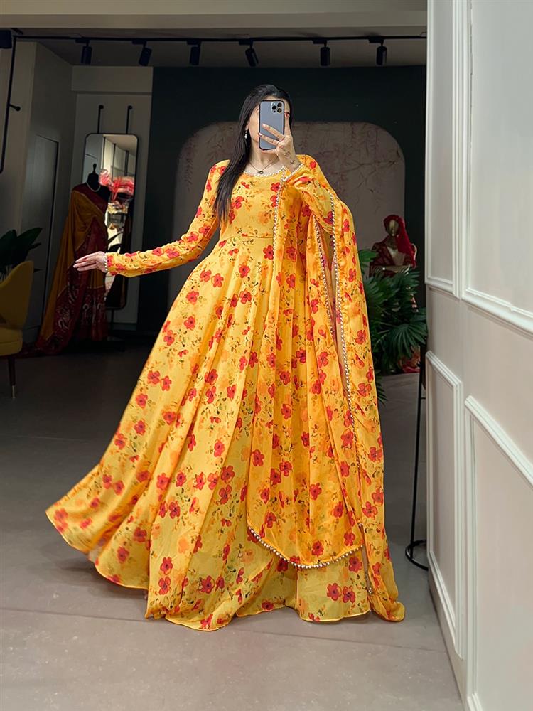 Anarkali Gown dupatta