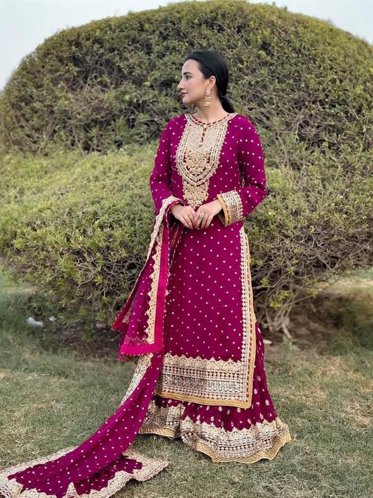 New Designer Party Sharara Shuit & Dupatta Set