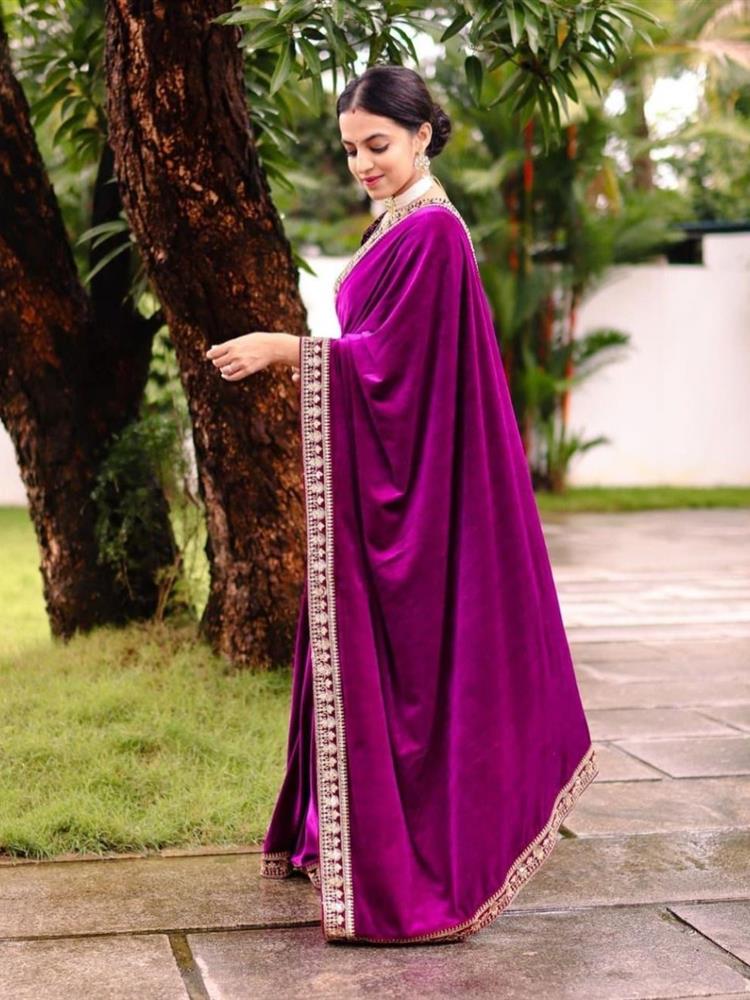 Valvet Party Saree