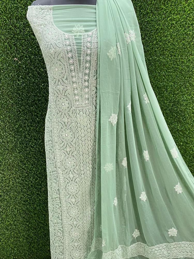 Chikankari Dress Material 