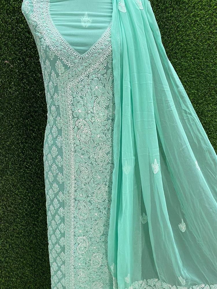Chikankari Dress Material 