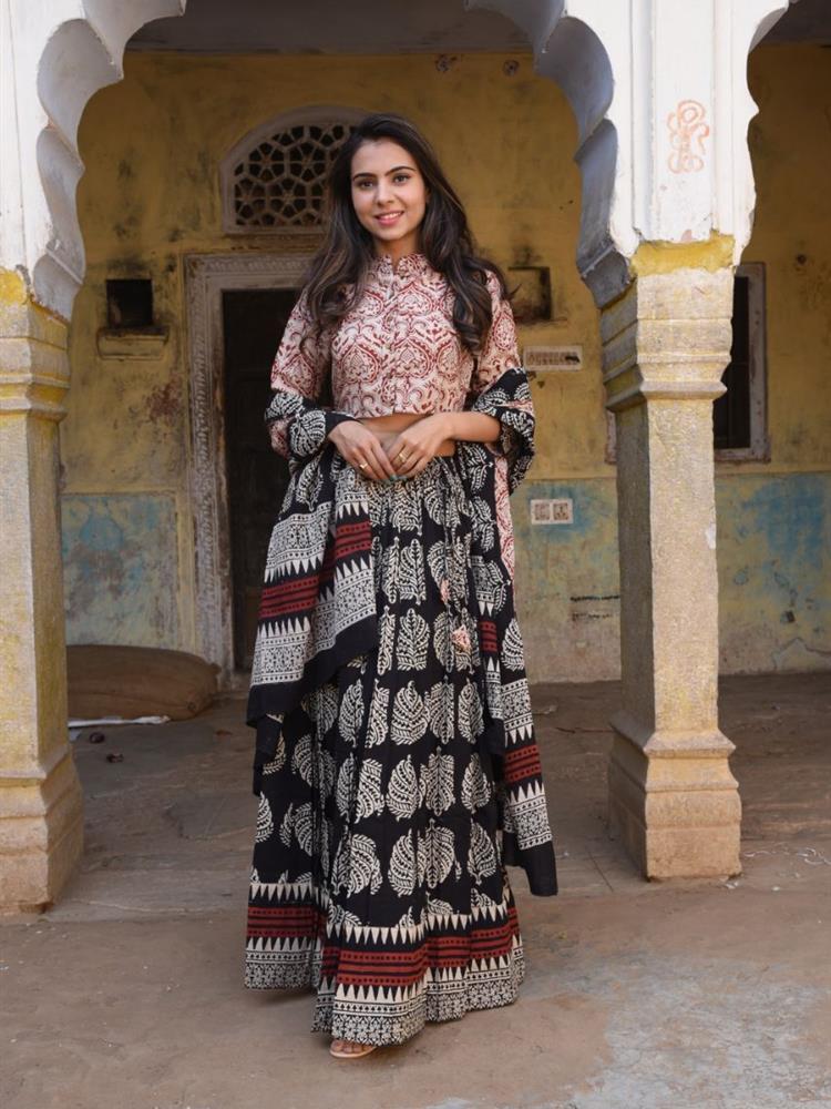 Bangru Print Lehngha