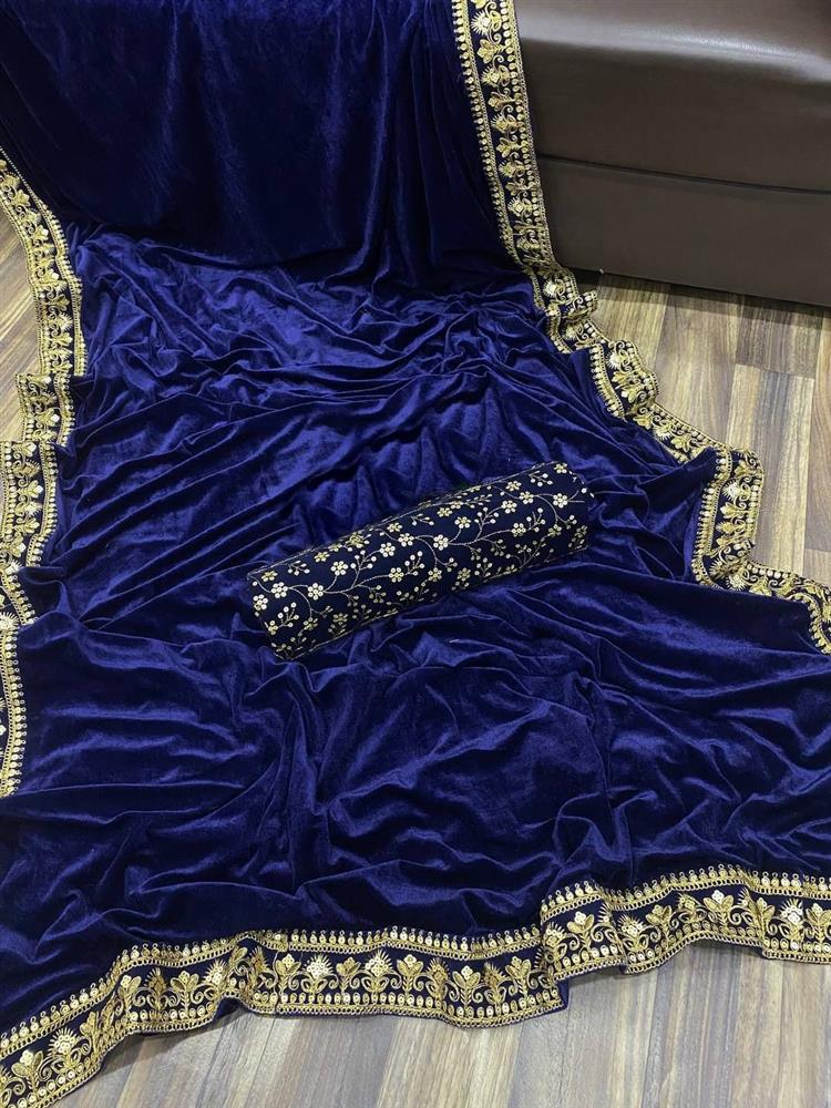 Valvet Party Saree