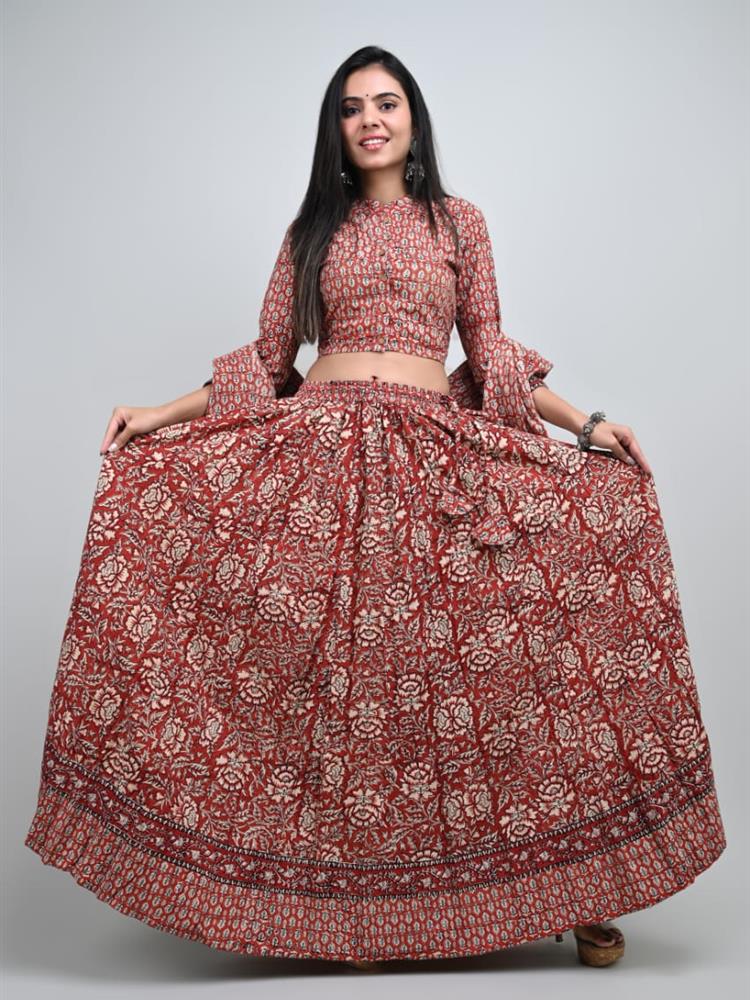 Bangru Print Lehngha