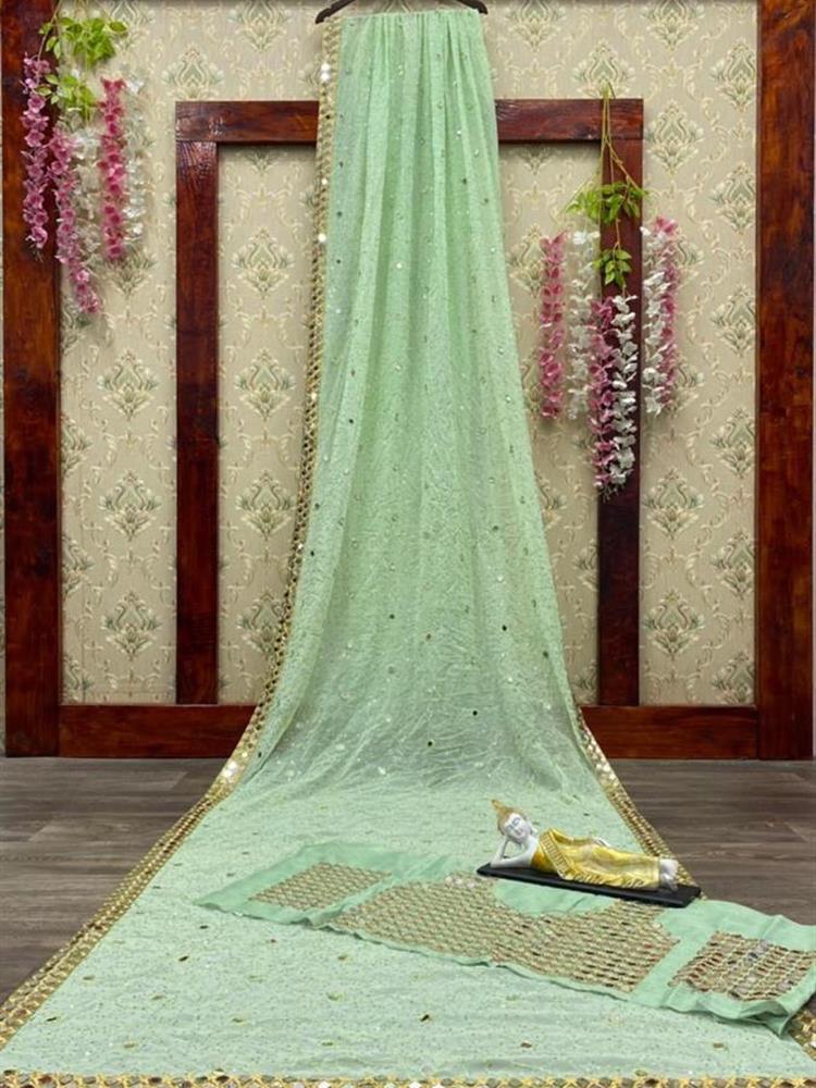 Tone to Tone Sequence Work Saree