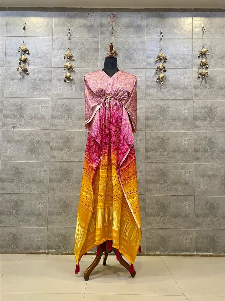 Gajji silk Kaftan