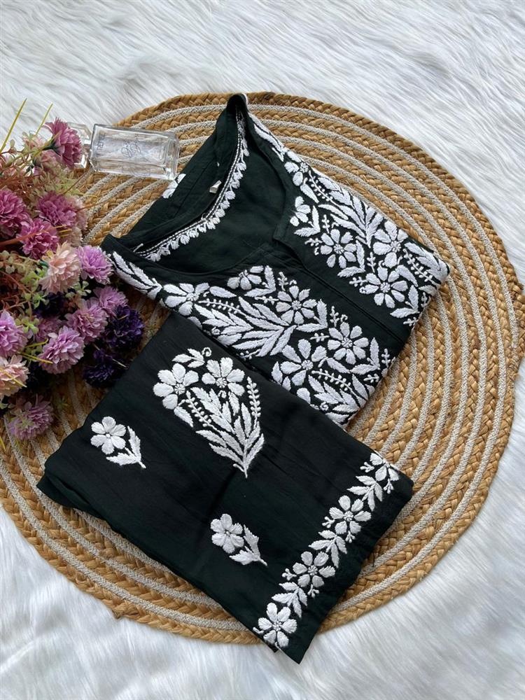 Chikankari Rayon Kurti Pallazo