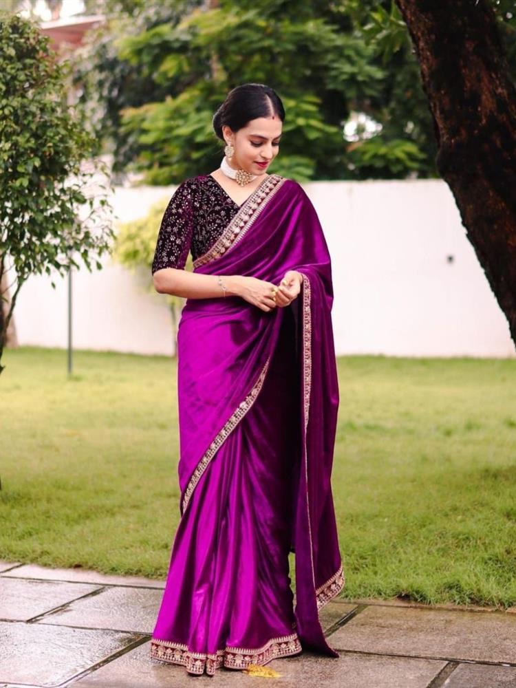 Valvet Party Saree