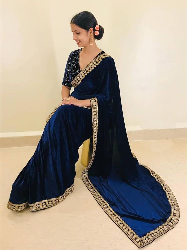 Valvet Party Saree