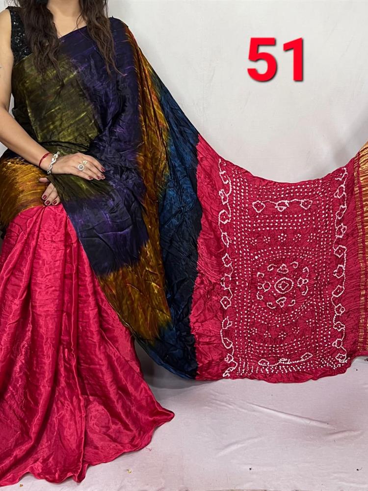 Modal Silk Lagdi Patta Saree