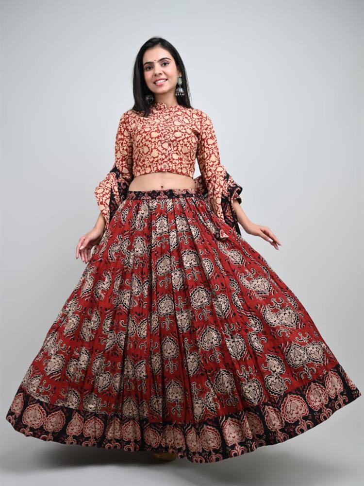 Bangru Print Lehngha