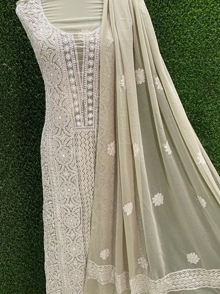 Chikankari Dress Material 