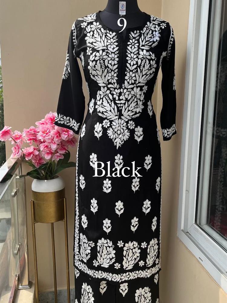 Chikankari Rayon Kurti Pallazo
