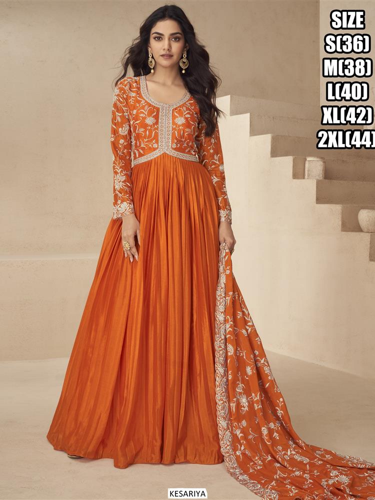 Floor Length Ethnic Gown 