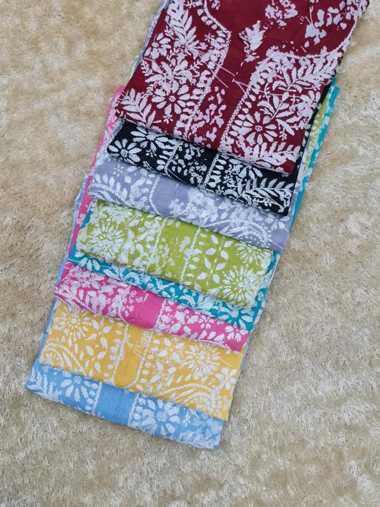 Chikankari Printed Kurti