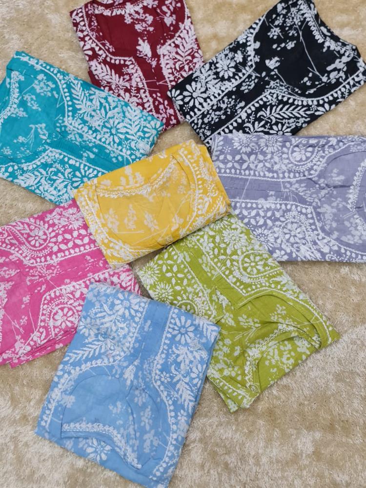 Chikankari Printed Kurti