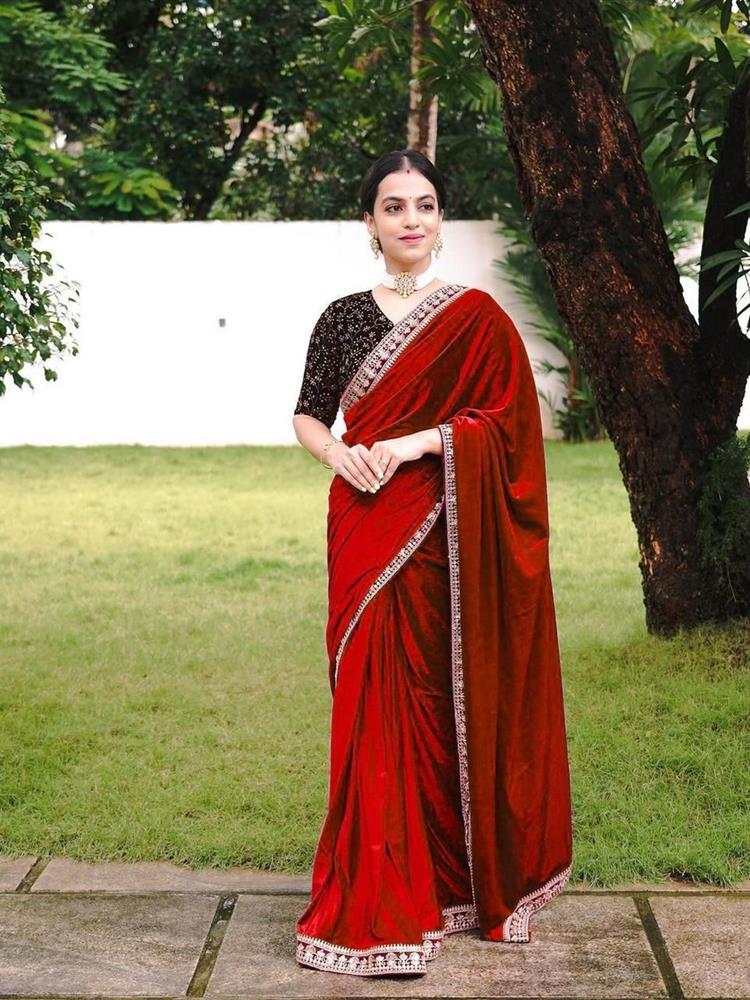 Valvet Party Saree